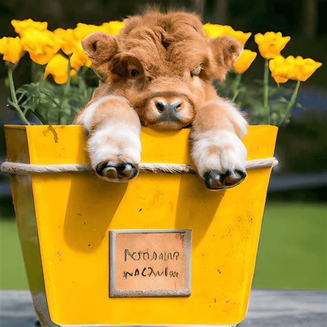 cute cows with flowers